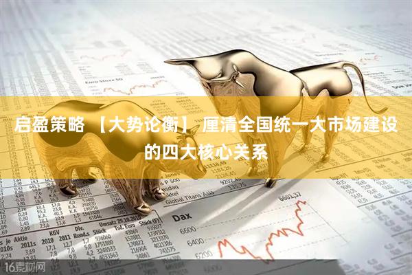 启盈策略 【大势论衡】 厘清全国统一大市场建设的四大核心关系