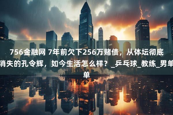 756金融网 7年前欠下256万赌债，从体坛彻底消失的孔令辉，如今生活怎么样？_乒乓球_教练_男单