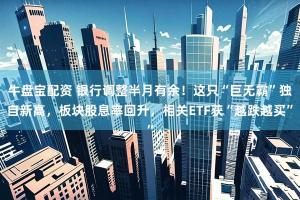 牛盘宝配资 银行调整半月有余！这只“巨无霸”独自新高，板块股息率回升，相关ETF获“越跌越买”
