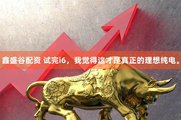 鑫盛谷配资 试完i6，我觉得这才是真正的理想纯电。