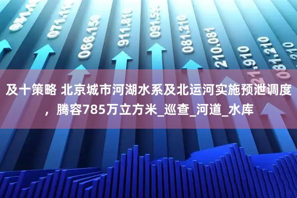 及十策略 北京城市河湖水系及北运河实施预泄调度，腾容785万立方米_巡查_河道_水库